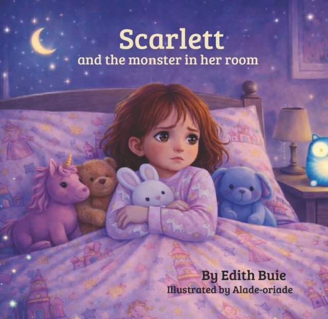 Cover of Scarlett and the Monster in Her Room by Edith Buie